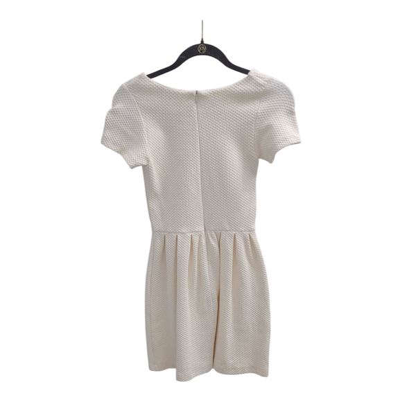 Anthropologie Ganni White Cream Textured Dress Size XS. SIZE 2 - Picture 3 of 8